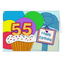 Happy 55th Birthday Card