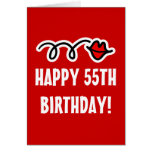 Happy 55th Birthday - Greeting card