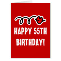 Happy 55th Birthday - Greeting card
