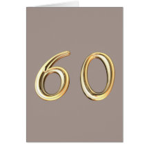 Happy 60th Birthday sixties sixty 60 60th Greeting Card
