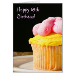 Happy 69th Birthday Muffin greeting card
