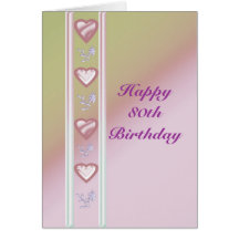 Happy 80th Birthday Card
