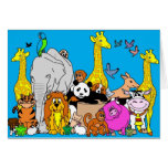 Happy Animals Greeting Card