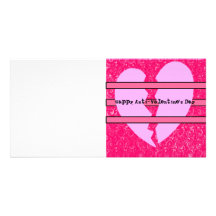 Happy Anti-Valentine's Day Photocard Customized Photo Card