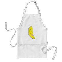 Happy Banana Fruit Smiling Aprons