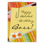 Happy Birthday Boss Funny Pug Dog Card for Office Happy Birthday Boss Funny Pug Dog Card for Office