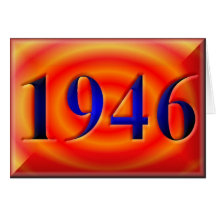 Happy Birthday 1946 Year of Birth 40's 40s forties Card