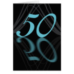 Happy Birthday 50 stylish, mirror 50, 50th birthda Greeting Card