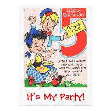 Happy Birthday 5 Year Old Inite Invite