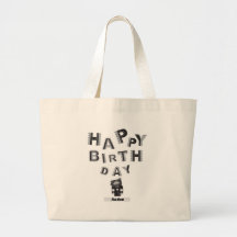 happy birthday aaden tote bags