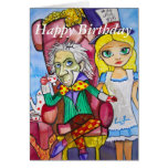 Happy Birthday Alice in wonderland mad hatter Card