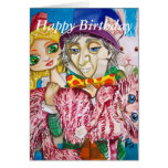 Happy Birthday Alice in wonderland mad hatter Greeting Cards