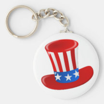 Happy Birthday America! Keychain