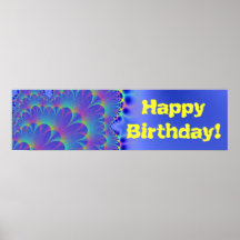 Happy Birthday Banner Poster