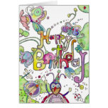 Happy Birthday - Bugs Greeting Card
