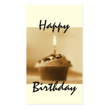 Happy Birthday Business Card Template