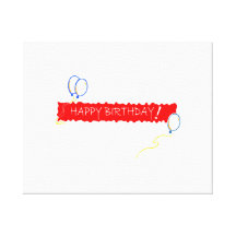 Happy Birthday Canvas Prints