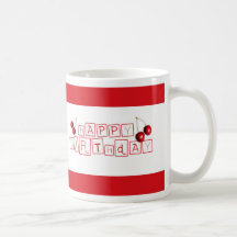 Happy Birthday Cherry Mugs