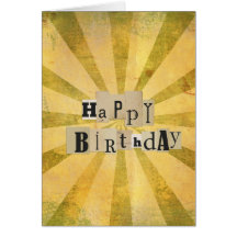 Happy Birthday Collage Greeting Card