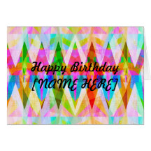 Happy Birthday - Colourful Greeting Card