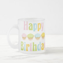 Happy Birthday Cupcakes Mugs
