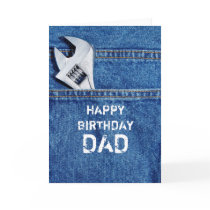 Happy Birthday Dad Tool Card