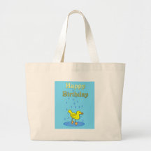 Happy Birthday Duckling Tote Bag