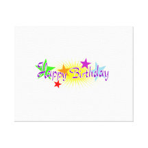 Happy Birthday Gallery Wrap Canvas