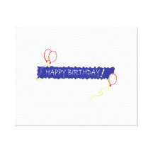 Happy Birthday Gallery Wrap Canvas