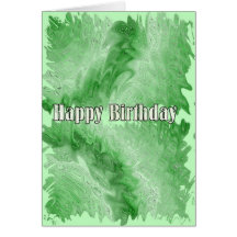 Happy Birthday Greens Greeting Cards