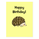 Happy birthday! (hedgehog) post card