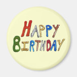 Happy Birthday Magnets