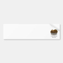 Happy Birthday Muffin Bumper Sticker