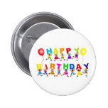 Happy Birthday Pinback Buttons