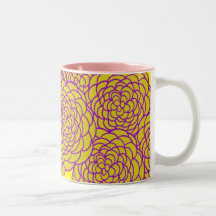 Happy Blooms Mug (Maroon)