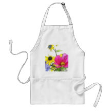 Happy Bouquet of Flowers Apron