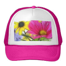 Happy Bouquet of Flowers Trucker Hats