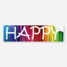 happy bumper stickers