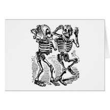 "Happy Calaveras" Mexico's Day of the Dead Greeting Card