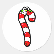 Happy Candy Cane Sticker