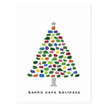 Happy Cavy Holidays Post Card