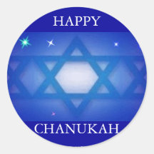 HAPPY CHANUKAH STICKERS - GIFTWRAP STICKERS