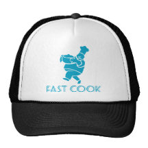 happy chef cook baker serving food trucker hats