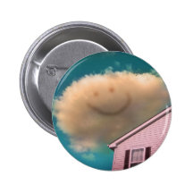 Happy Cloud Pinback Buttons