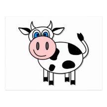 Happy Cow - Customisable! Post Card