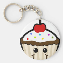 Happy Cupcake Key Chain