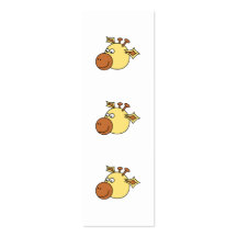 Happy Cute Giraffe. Cartoon Animal. Business Card Template
