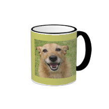 Happy dog mug