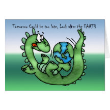 Happy Earth Day with Dinosaur Cards