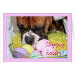 Happy Easter Boxer greeting card